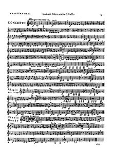 Partition cor 2 (en C), violoncelle Concerto, Op.27, C major, Wranitzky, Paul