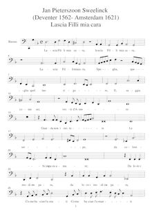Partition Bassus (B, basse enregistrement  en C), Rimes francaises et italiennes