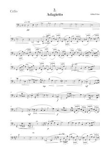 Partition violoncelle, corde quatuor No.1, Streichquartett Nr.1 d-moll par Albin Fries