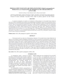 PROPAGACIÓN VEGETATIVA DE FERNANSÁNCHEZ (Triplaris guayaquilensis) MEDIANTE LA UTILIZACIÓN DE HORMONAS DE ENRAIZAMIENTO (ANA Y AIB)