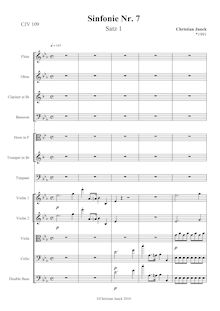 Partition First mouvement, Symphony No.7 en E-flat major, Sinfonie Nr.7