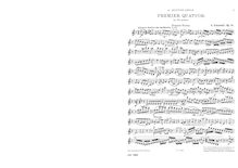 Partition parties complètes, corde quatuor No.1, Op.14, D minor