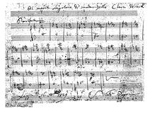 Partition Score (monochrome), Piano Piece, C major, Paganini, Niccolò