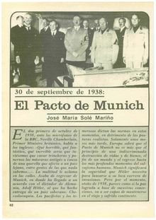 30 de septiembre de 1938: El Pacto de Munich