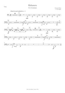 Partition Tuba (en C); Tuba (en E♭); Tuba (en B♭), Carmen, Opéra-comique en quatre actes