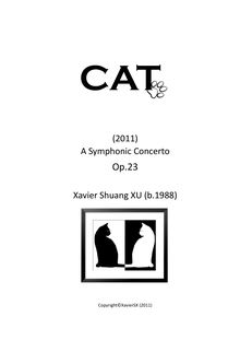 Partition Solo partition de violon, Cat, A Symphonic Concerto, Xu, Xavier Shuang