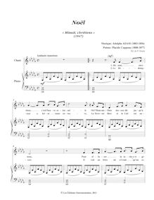 Partition complète (medium voix, D-flat major), Cantique de Noël