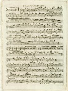 Partition flûte, Symphony Hob.I:75, D major, Haydn, Joseph