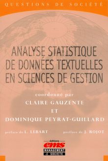 Analyse statistique de données textuelles en sciences de gestion