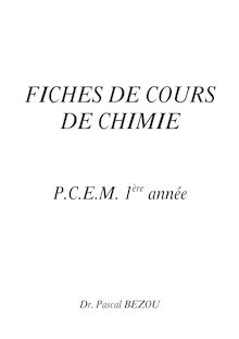 Fiches chimie