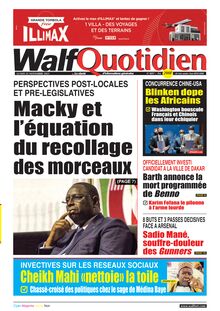 Walf Quotidien n°8897 - du lundi 22 novembre 2021