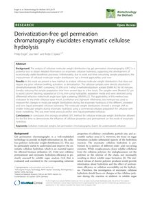 Derivatization-free gel permeation chromatography elucidates enzymatic cellulose hydrolysis