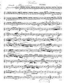 Partition violon, quatuor No.3 pour flûte et cordes, Op.37, C major