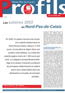 Les salaires 2002 en Nord-Pas-de-Calais