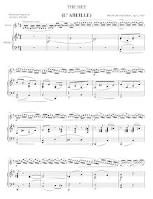Partition violon et partition de piano, Bagatelles, Schubert, François