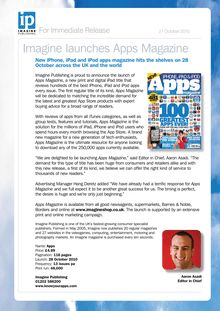 Imagine launches Apps Magazine