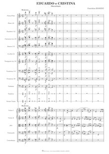 Partition complète, Eduardo e Cristina, Dramma in due atti, Rossini, Gioacchino