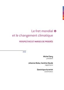 Le fret mondial et le changement climatique - Perspectives et marges de progrès