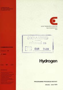 Hydrogen. PROGRAMME PROGRESS REPORT January - June 1979