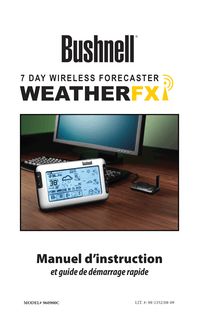 Notice Prévision météo Bushnell  Weather FXi 960900C