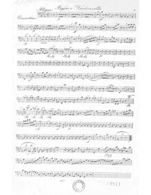 Partition violoncelle/contrebasse, Concertino, E♭ major, Krommer, Franz