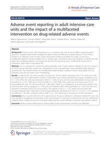 Adverse event reporting in adult intensive care units and the impact of a multifaceted intervention on drug-related adverse events