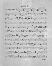 Partition timbales, violoncelle Concerto, Concerto Pour Violoncelle Avec Orchestre Ou Piano