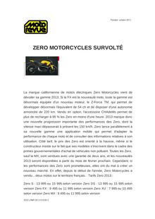 ZERO MOTORCYCLES SURVOLTÉ