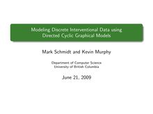 Modeling Discrete Interventional Data using Directed Cyclic Graphical Models