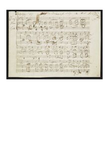 Partition Complete Manuscript, Um Mitternacht, At Midnight, Schubert, Franz