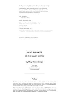 Hans Brinker; or, the Silver Skates
