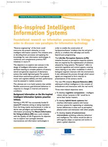 Bio-inspired intelligent information systems