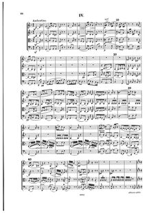 Partition I, Andantino—Allegro con brio, corde quatuor No.2, Op.26, BV 225