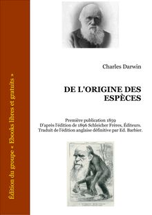 Darwin de l origine des especes