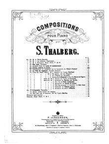 Partition complète, Theme et Etude, Op.45, Thème et étude (A minor) par Sigismond Thalberg