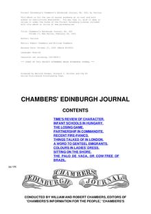 Chambers s Edinburgh Journal, No. 426 - Volume 17, New Series, February 28, 1852