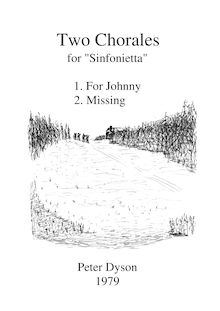 Partition complète, 2 chorals pour  Sinfonietta , Dyson, Peter