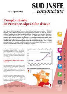 L emploi résiste en Provence-Alpes-Côte d Azur