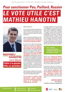 Pour sanctionner Peu, Paillard, Russier - Le vote utile c est Mathieu Hanotin