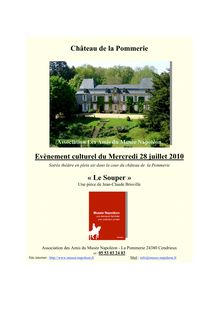 Château de la Pommerie Evènement culturel du Mercredi 28 juillet ...