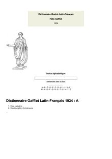 Dictionnaire Gaffiot Latin-Français 1934