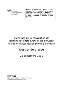 Dossier de presse - Assemblée des Départements de France
