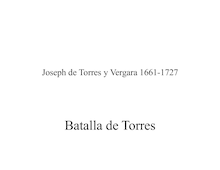 Partition complète, Batalla de Torres, C Major, Torres y Martínez Bravo, Joseph de