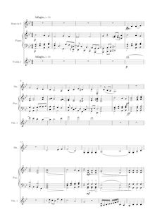 Partition , Adagio, cor Trio No.1, E♭ major, Bruun, Asbjørn Ibsen