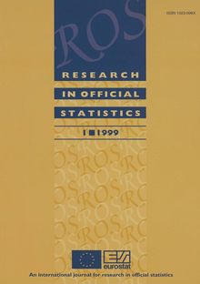 Research in Official Statistics 1/1999