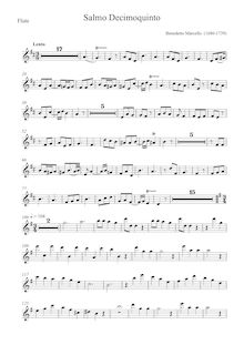 Partition flûte (adaptation of melody line), Estro poetico-armonico