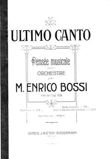 Partition compléte, 4 Morceaux, Op.109, Bossi, Marco Enrico