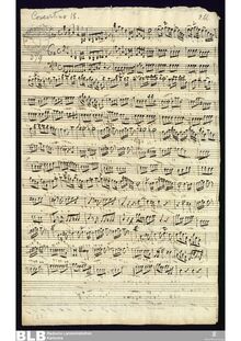 Partition complète, Trio Sonata en G major, G major, Molter, Johann Melchior