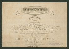 Partition complète, Polonaise en C Major, Op.89, C major, Beethoven, Ludwig van par Ludwig van Beethoven