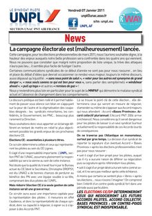 PDF ICI - La campagne électorale est (malheureusement) lancée.